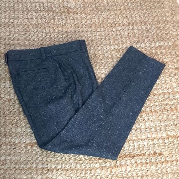 Focus 2000 Pants Size 8 Dress Trousers Tweedy Gray Straight Leg Capsule Work - Picture 1 of 9
